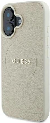 Guess Guhmp16Spghsmme Iphone 16 6 1  Beżowy Beige Hardcase Grained Ring Mag - zdjęcie 5