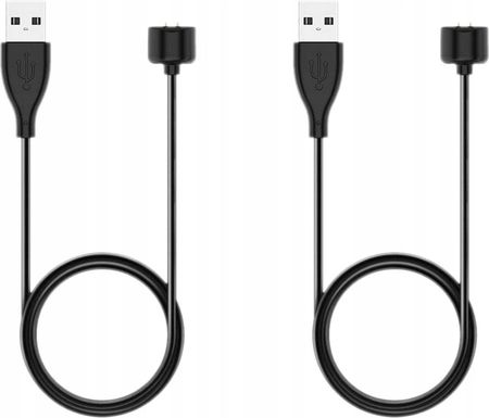 Kbr Games Zestaw 2X Kabel Usb Ładowarka Do Opaski Xiaomi Mi Band 5 6 7 Magnes 100Cm