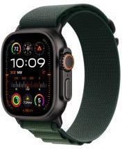 Apple Watch Ultra 2 GPS + Cellular Koperta z tytanu czarna 49mm opaska Alpine ciemnozielony Rozmiar S (MX4Q3WBA)