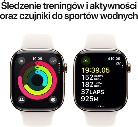 Apple Watch Series 10 GPS + Cellular koperta 42mm tytan