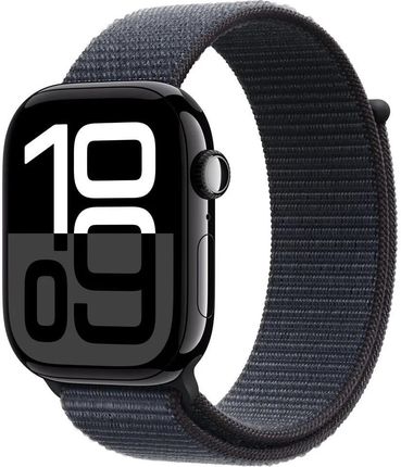 Apple Watch Series 10 GPS + Cellular Koperta 46mm aluminium onyks opaska sportowa atramentowa (MWY53ETA)