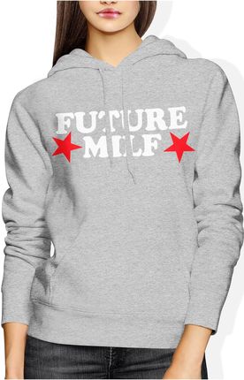 Future Milf Damska bluza z kapturem (M, Szary)