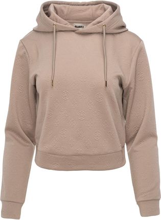 Damska Bluza Guess Peony Logo Hoodie Sweatshirt V4Bq02Kchr2-P1Jk – Beżowy