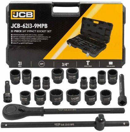 Jcb Zestaw Kluczy Udarowych 21El. 3/4