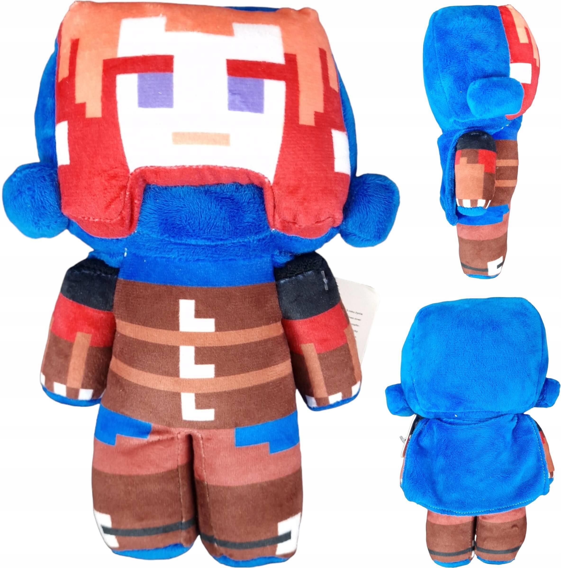 まいまい様 Maskotka Minecraft Legends Red Hair Hero Ranger Miękka Duża