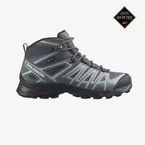 Salomon X Ultra Pioneer Mid Gtx Ebony Stormy Weather Wine Tasting