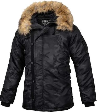 Zimowa Kurtka Parka z kapturem Pit Bull Alder - Black Camo S