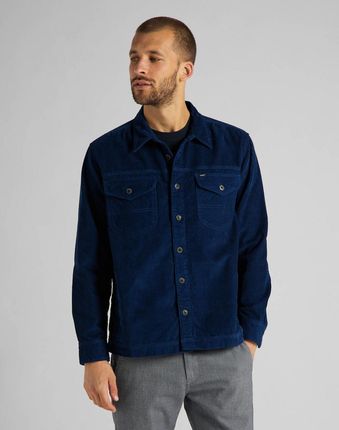 LEE LOCO PATCH OVERSHIRT RELAXED FIT MĘSKA KOSZULA SZTRUKSOWA