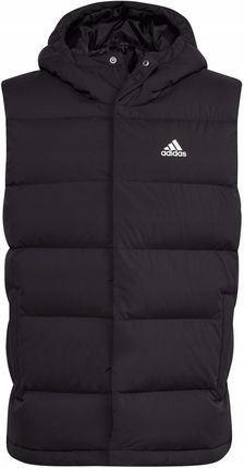 Kamizelka bezrękawnik adidas Helionic Hooded Down Vest puch czarna S