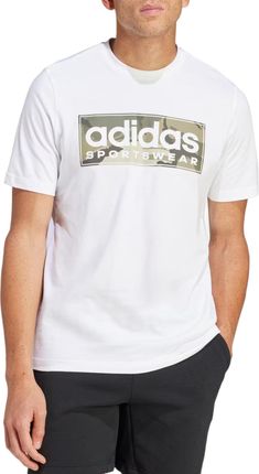 podkoszulek adidas Sportswear Camo Linear Graphic in6473 Rozmiar M