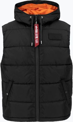 Bezrękawnik męski Alpha Industries Hooded Puffer FD black | WYSYŁKA W 24H | 30 DNI NA ZWROT Zima 2024