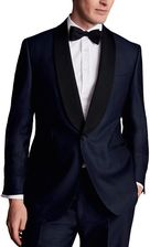 Charles Tyrwhitt Shawl Lapel Tuxedo Jacket — Dark Navy - Slim fit | 48 | Zkrócone Granatowa marynarka smokingowa z gładką klapą szalową Garnitury