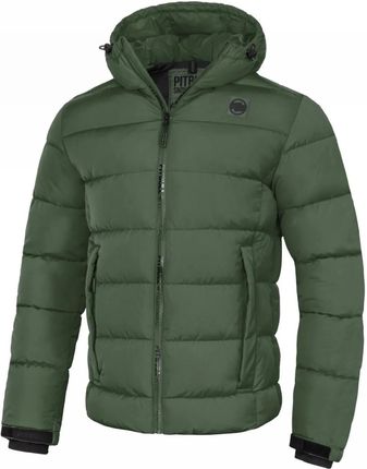 Kurtka zimowa z kapturem Pit Bull Airway V '24 - Oliwkowa S