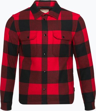 Kurtka męska Woolrich Alaskan Wool Check Overshirt charcoal buffalo red buffalo | WYSYŁKA W 24H | 30 DNI NA ZWROT Zima 2024