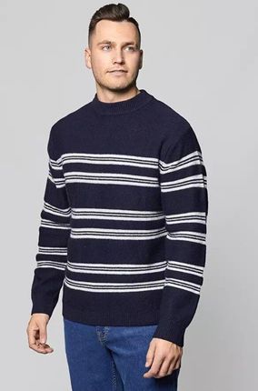 LEE HIGH NECK SEAS KNIT MĘSKI SWETER NIGHT SKY L83HLHSJ