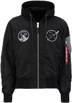 Kurtka Alpha Industries MA-1 Vf Hood Dark Side Black/Reflective S