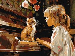 Zdjęcie Ideyka Malowanie Po Numerach Śpiewający Duet 30X40Cm - Lubań