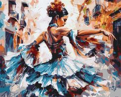Zdjęcie Ideyka Malowanie Po Numerach Dama W Tańcu 40X50Cm - Niepołomice