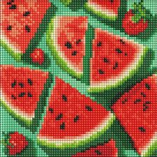 Zdjęcie Ideyka Diamentowa Mozaika Bez Ramy Apetyczny Arbuz - Pszów