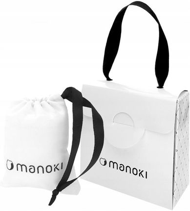 Manoki Bransoletka męska niebieski jeansowy rzemień z antyczną rurką (BA1180F) - zdjęcie 2