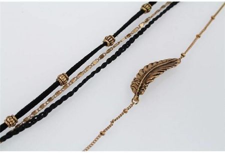 Upominkarnia Naszyjnik Choker Black Gold N522