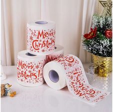 Zdjęcie ŚWIĄTECZNY PAPIER TOALETOWY MIKOŁAJE ŚMIESZNY WC - Milanówek