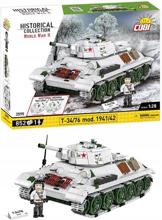 Cobi Klocki 2595 Czołg T34-76 Hc Ww2 852El.