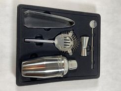 Zdjęcie Alpina Zestaw Barmański 5 Elementów Shaker Do Drinków Szczypce - Choszczno