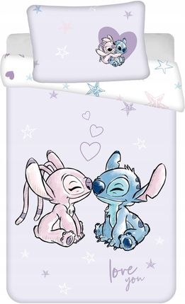 Jerry Fabrics Pościel Bawełniana Do Łóżeczka Lilo And Stitch Stich 100X135