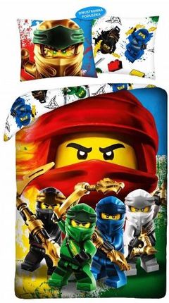 Halantex Pościel Dziecięca Lego Ninjago Kolorowa Rozmiar 160X200Cm