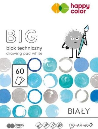 Happy Color Blok Techniczny A4 170Gr.10K.Biały Big 60K. H.Col