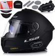 KASK MOTOCYKLOWY LS2 FF808 STREAM II SOLID MATT BLACK CZARNY S