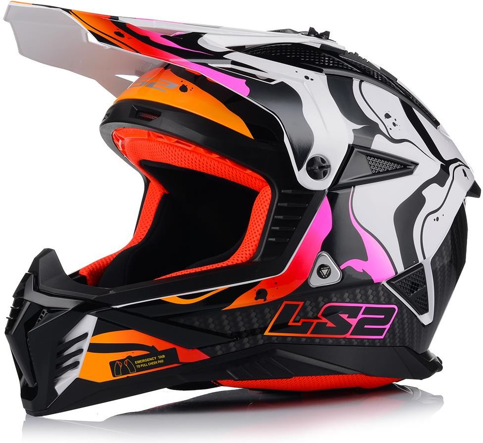 Kask motocyklowy Ls2 Mx708 Fast Ii + Gogle Lekki Enduro Cross Quad Atv ...