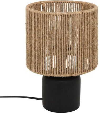 Atmosphera Ceramiczna Lampa Stołowa Koby Z Plecionym Kloszem 24 Cm