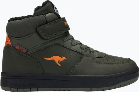 Buty dziecięce KangaROOS K-CP Bound Mid EV military green / flame | WYSYŁKA W 24H | 30 DNI NA ZWROT Zima 2024