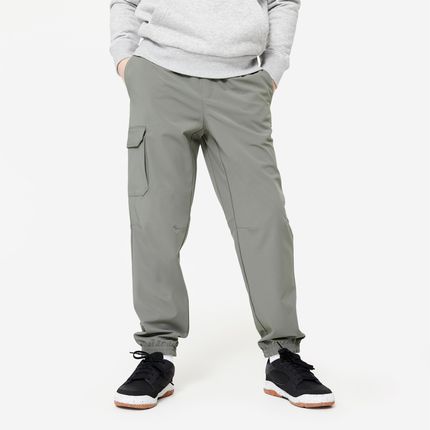 Spodnie dresowe dziecięce Domyos cargo | -20% z kodem BTS na drugi tańszy produkt z oferty dziecięcej Decathlon!