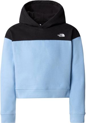 Bluza z kapturem dziewczęca The North Face DREW PEAK CROP niebieska NF0A89PTTOJ