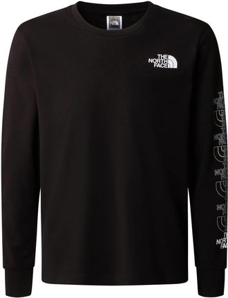 Longsleeve chłopięcy The North Face NEW GRAPHIC czarny NF0A87BBJK3