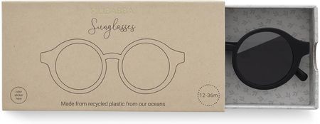 Dziecięce okulary przeciwsłoneczne Filibabba wykonane z plastiku z recyklingu 4-7 lat - czarne - zdjęcie 2
