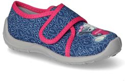 Zdjęcie Kapcie dziecięce Befado 660x049 Granatowe dziewczęce - Mława