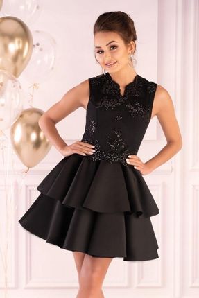 Merribel Sukienka Karieela Black 90543 rozmiar - M CZARNY