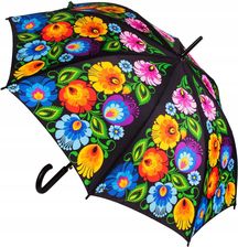 Zdjęcie Parasol Klasyczny Długi Folk Łowicki Czarny - Ruda Śląska