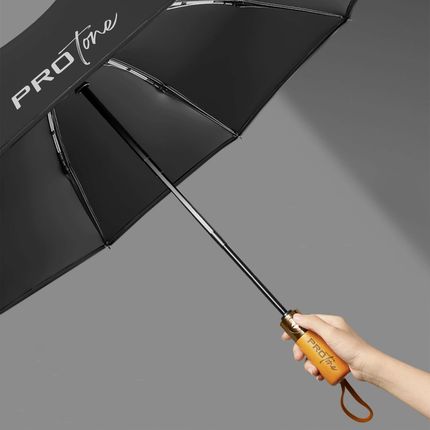 Parasol Parasolka Automat Składany Męska Damska Drewniany Uchwyt - zdjęcie 6