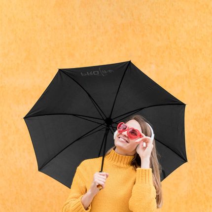 Parasol Parasolka Automat Składany Męska Damska Drewniany Uchwyt - zdjęcie 3