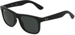 Ray-Ban Junior RJ 9069S JUSTIN okulary przeciwsłoneczne dla nastolatków, Oprawka: Tworzywo sztuczne, czarny