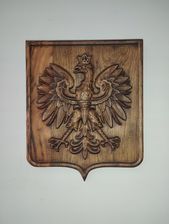 Zdjęcie Godło Polska drewno płaskorzeźba orzeł RP - Żywiec