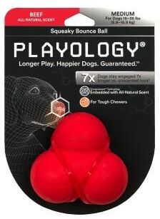 Playology Squeaky Bounce Ball Beef Medium Ceny i opinie