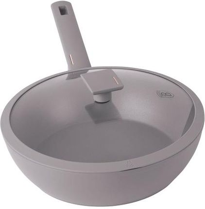 WOK TYTANOWY Z POKRYWĄ 28cm BERLINGER HAUS BH-8094 TAUPE