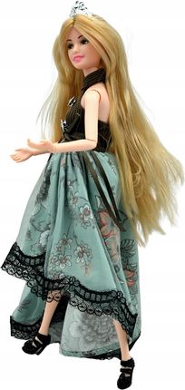 Smartlife Lalka 31cm Długowłosa Blond Księżniczka Z Koroną Piękna Suknia Akcesoria - zdjęcie 3