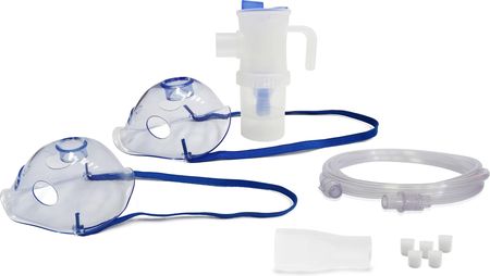 Zestaw akcesoriów do inhalacji, nebulizacji ZZ-04 - duży nebulizator 12ml, maski, ustnik